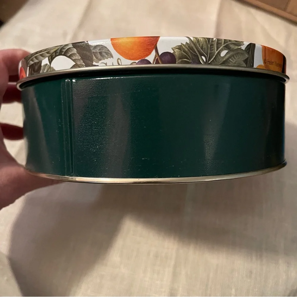 Russian Artist Helen Vladykina Fruit Pattern Decorative Tin